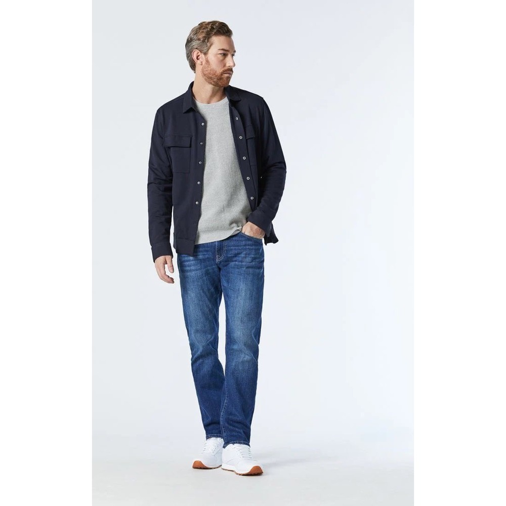 Mavi Jeans Zach Straight Leg Mens 32x30 Dark Wash Blue Denim Jeans 0045324198